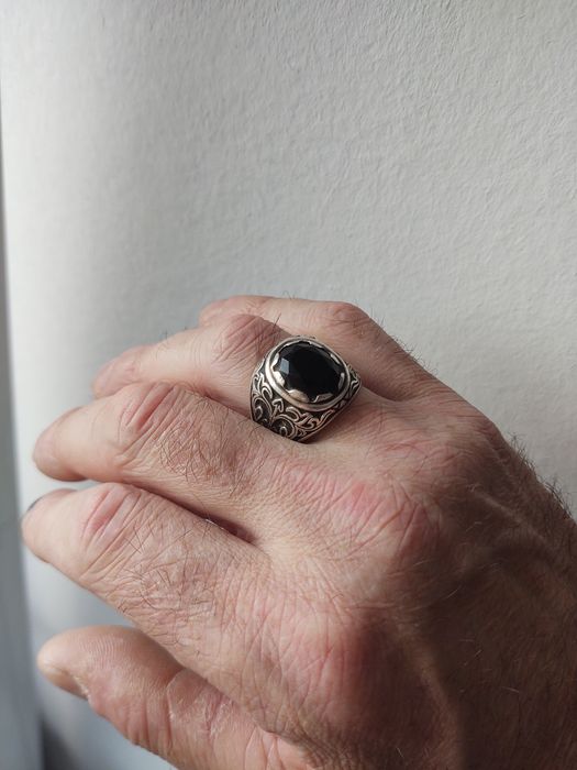 Перстень печатка мужская,серебро