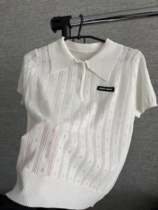 Шикарне ажурне поло Miu Miu нове