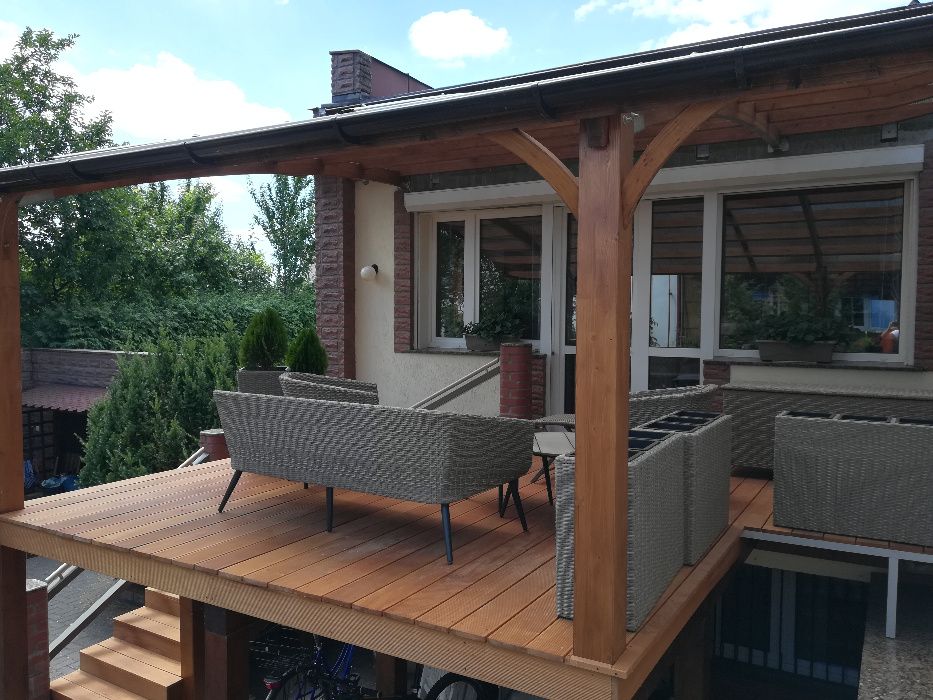 wiata samochodowa drewno klejone 840/334cm