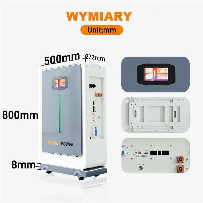 Magazyn energii 16-17KW 314ah 8000+ Mozliwy montaz