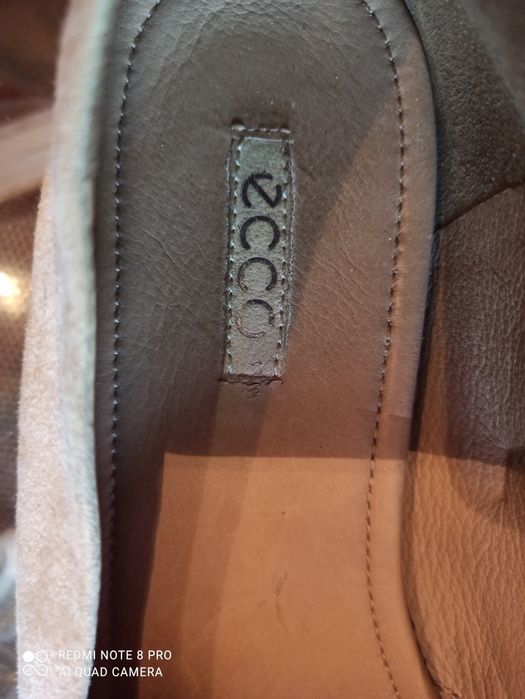 Замшевые макасины ECCO