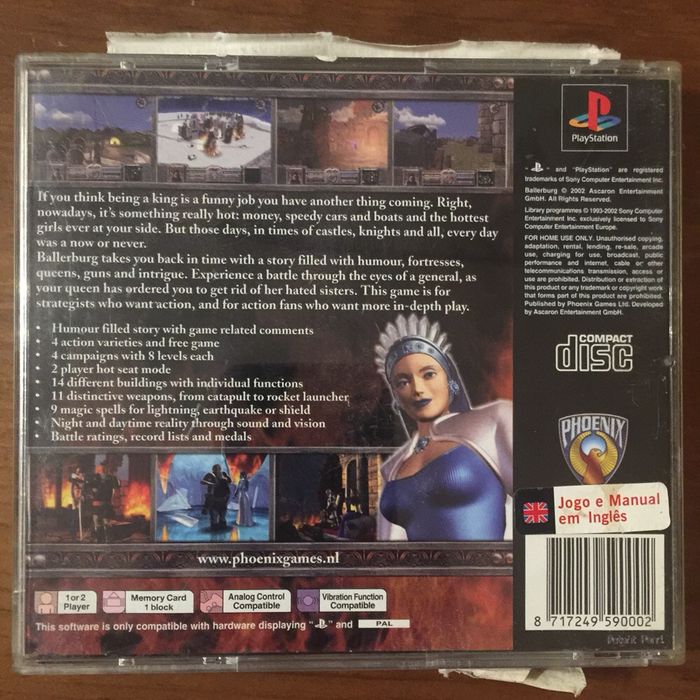 Jogo PlayStation 1 Ballerburg PS1