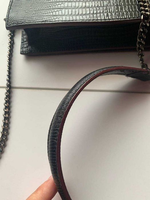 Кожаная сумка клатч Massimo dutti