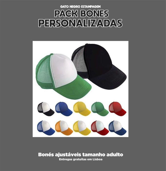Bonés Pack 10 personalizadas Chapéu Trucker