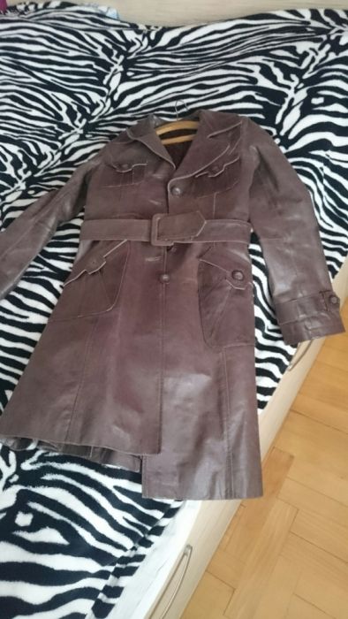 Płaszcz skórzany z Orsay 36