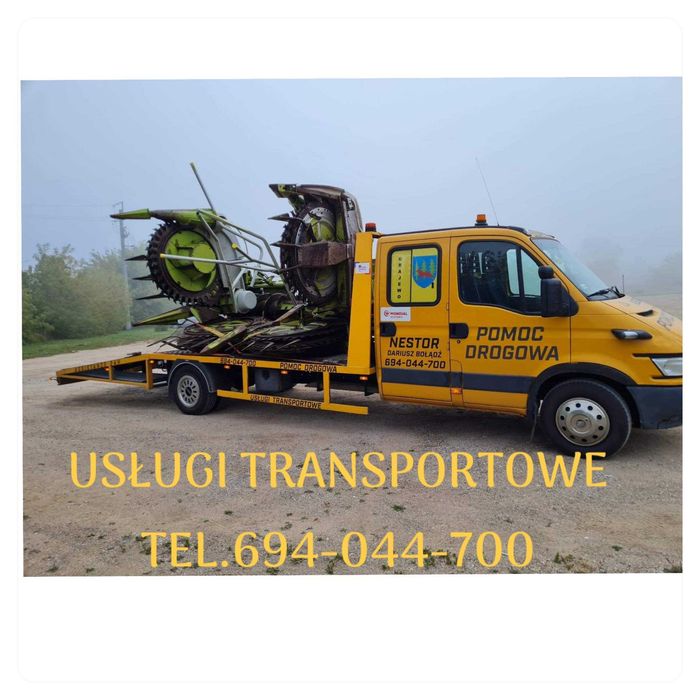 USŁUGI TRANSPORTOWE pomoc drogowa 24h