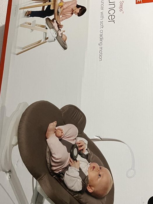 Cadeira e espreguiçadeira stokke com todos acessórios