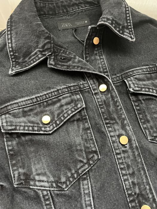 Піджак джинсовий, сорочка джинсова, джинсовка від зара zara , С S