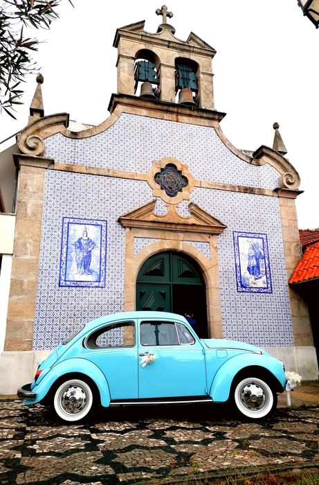 Carocha 1971 Azul Bebé – O "Bluemotion" para o seu Casamento