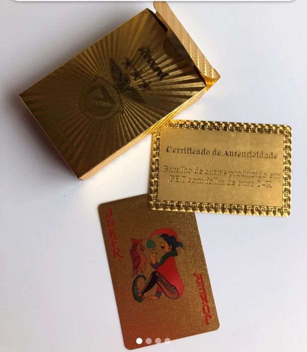 Baralho de cartas Dourado do Benfica