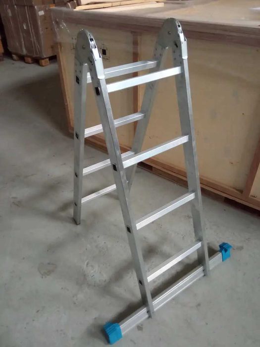 Драбина стрем'янка шарнірна двостороння алюмінієва 1,25 м