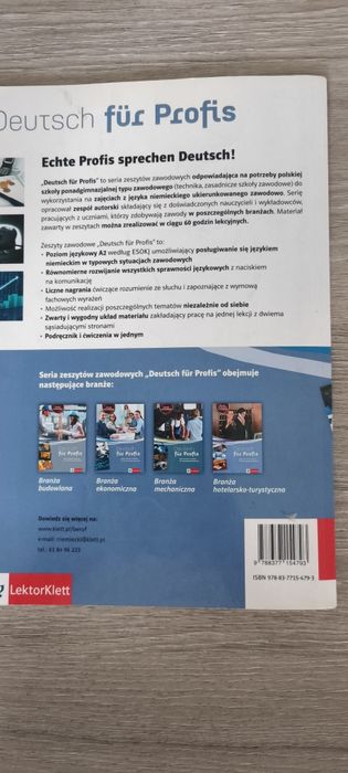 Deutsch für Profis Branża Ekonomiczna Język Niemiecki Zawodowy Klett