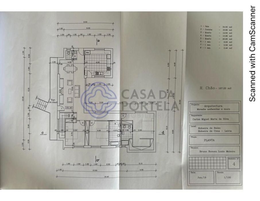 Moradia T3 com garagem em Bidoeira de Cima