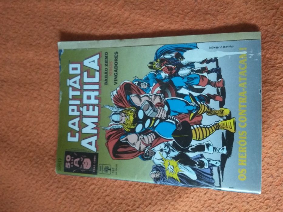 Livros BD capitão América/Marvel