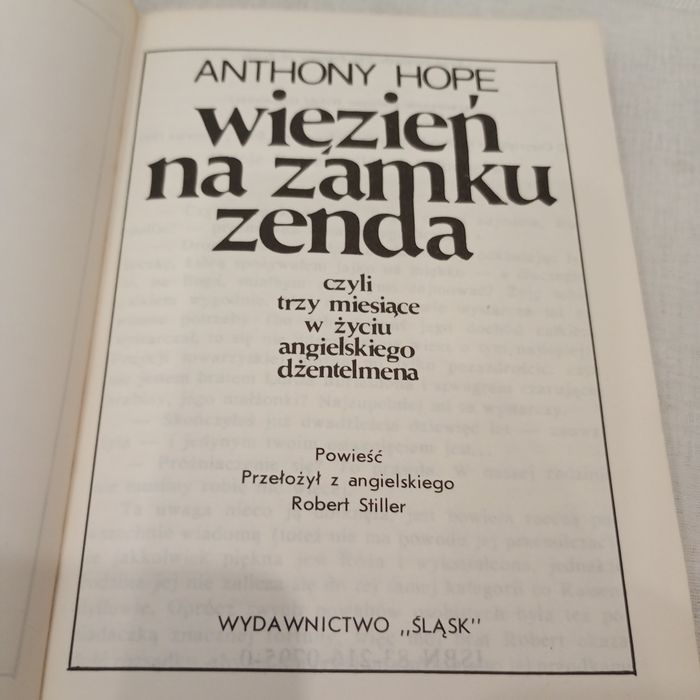 Więzień na zamku Zenda. Anthony Hope