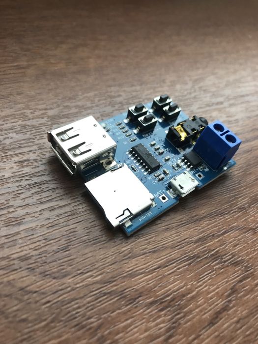 Модуль MP-3 плеер, TF-карта, USB-flash, micro SD