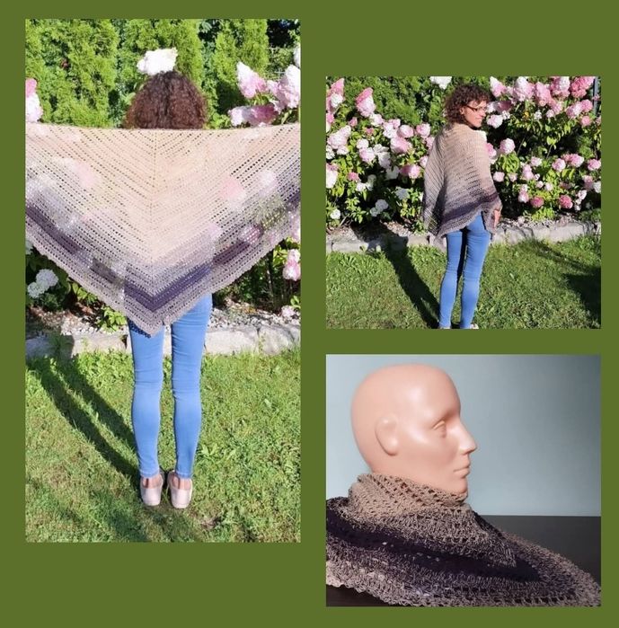 Chusta bawełniana, handmade