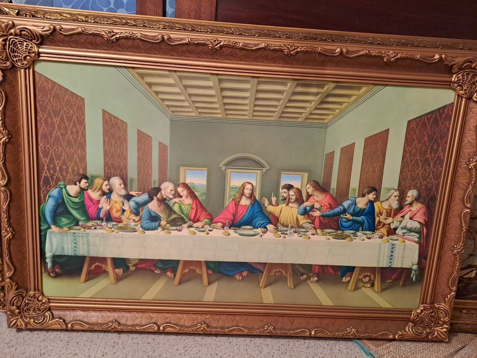 Quadro a óleo pintado à mao