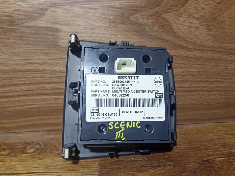 Sterowanie nawigacji GPS/Radia Renault Megane/Scenic III