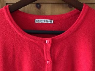 Sweter GREY WOLF S czerwony