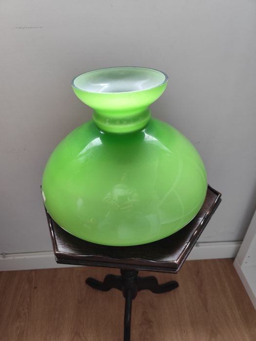 Abajur / candeeiro teto de louça verde
