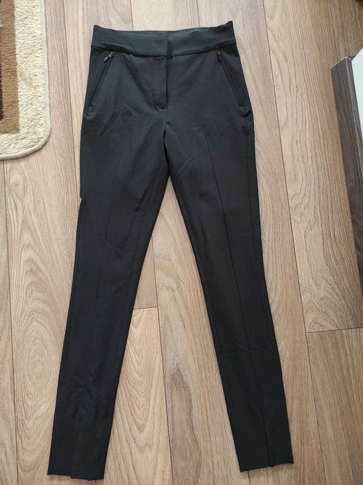 Czarne eleganckie spodnie XS