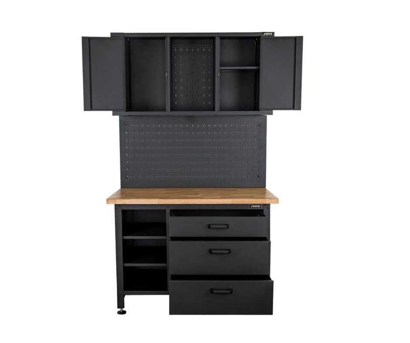 Bancada/ Banca Trabalho c/ Painel perfurado e Armário VITO JL20