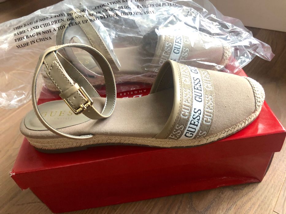 Guess espadryle sandaly roz 38