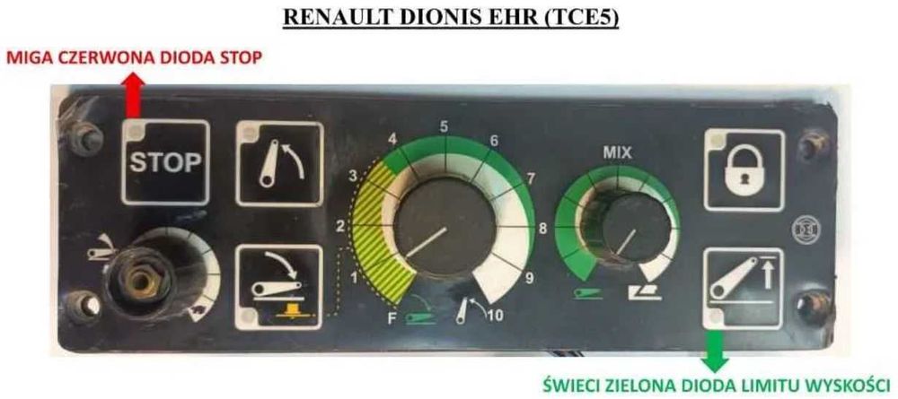Naprawa sterowniki EHR TCE4 TCE5 TCE10 TCE15/15T TCE20 TCE30 Renault-Claas