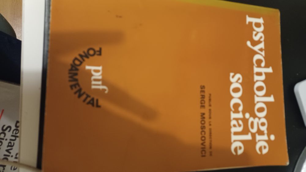 Livro "Psychologie Sociale" de Serge Moscovici