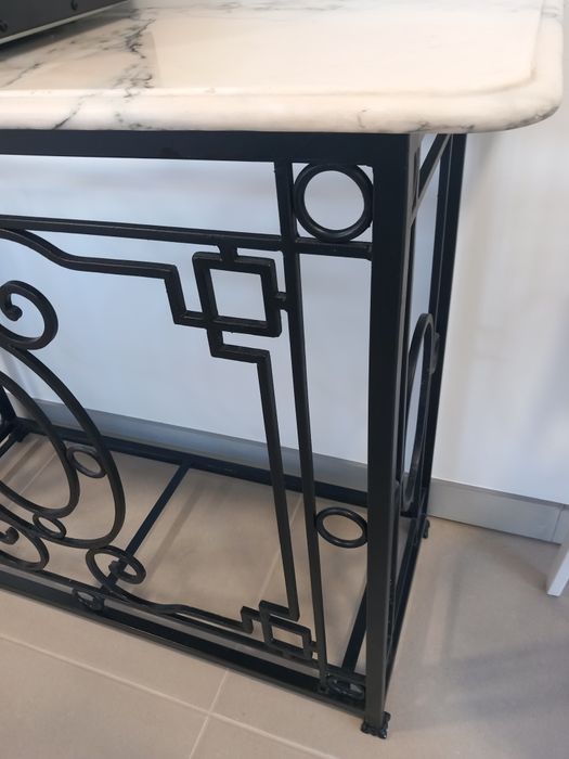 Credência Ferro e Mármore - EXCLUSIVA