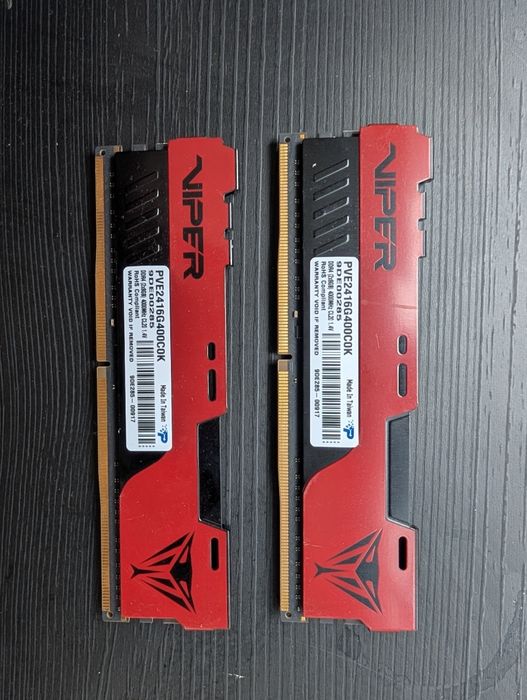 Pamięć Patriot Viper Elite II, DDR4, 16 GB, 4000MHz, CL20 (PVE2416G400C0K)