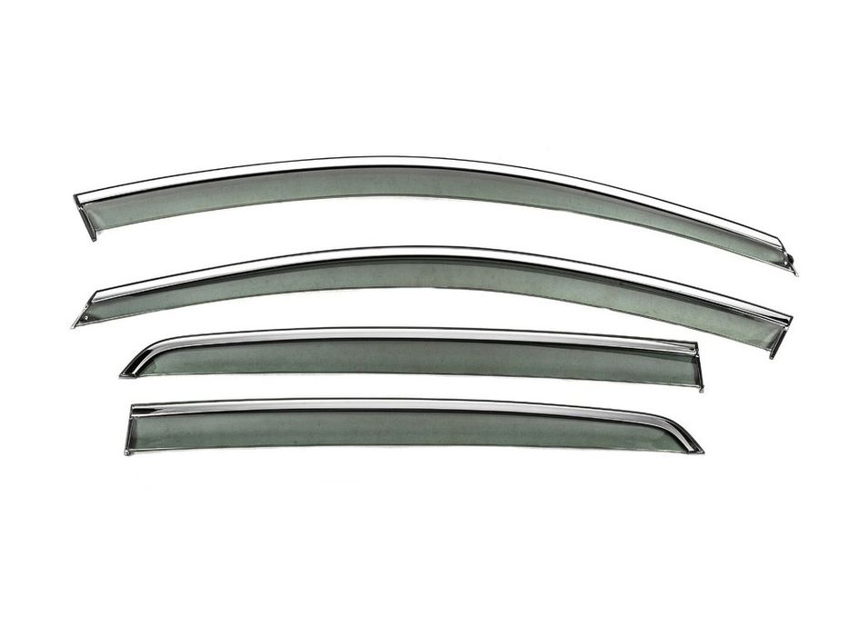 Volkswagen Golf 8 Вітровики з хромом Niken Luxury (HB, 4 шт)