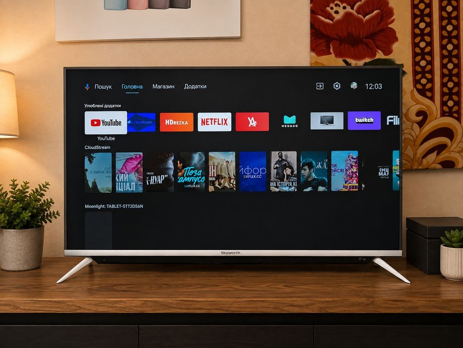 Телевізор Skyworth 43g6 4k Android TV