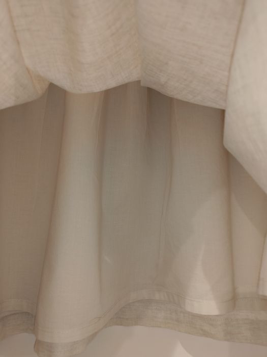 Mango lniana spódnica len bawełna natural beige 140