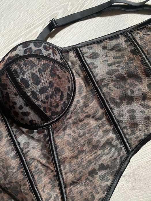 Корсет леопардовий трендовий