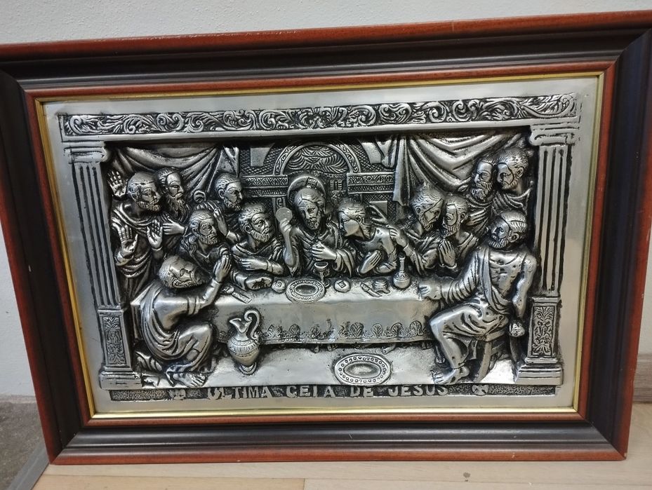 Quadro da mesa ceia de Cristo, como novo
