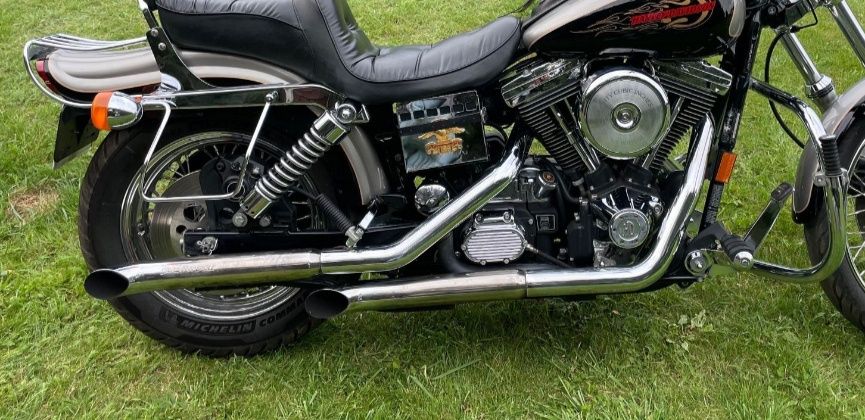 Harley Sportster Xl Dyna tłumiki wydechy basowe akcesoryjne komplet