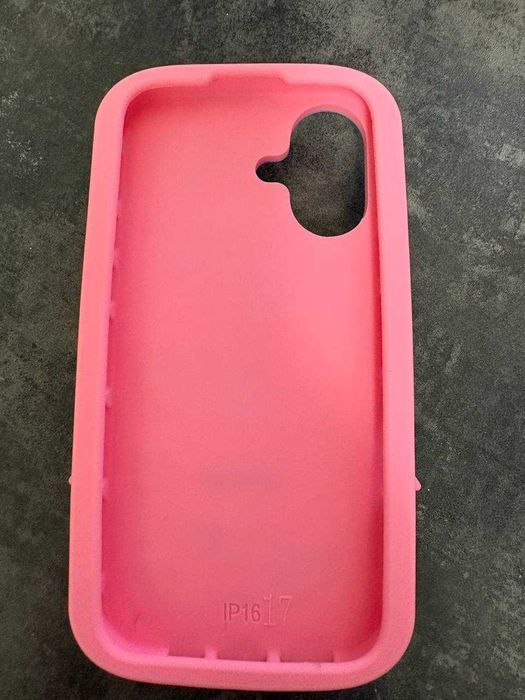 красивый чехол силиконовый розовый на айфон чохол бампер iphone 16