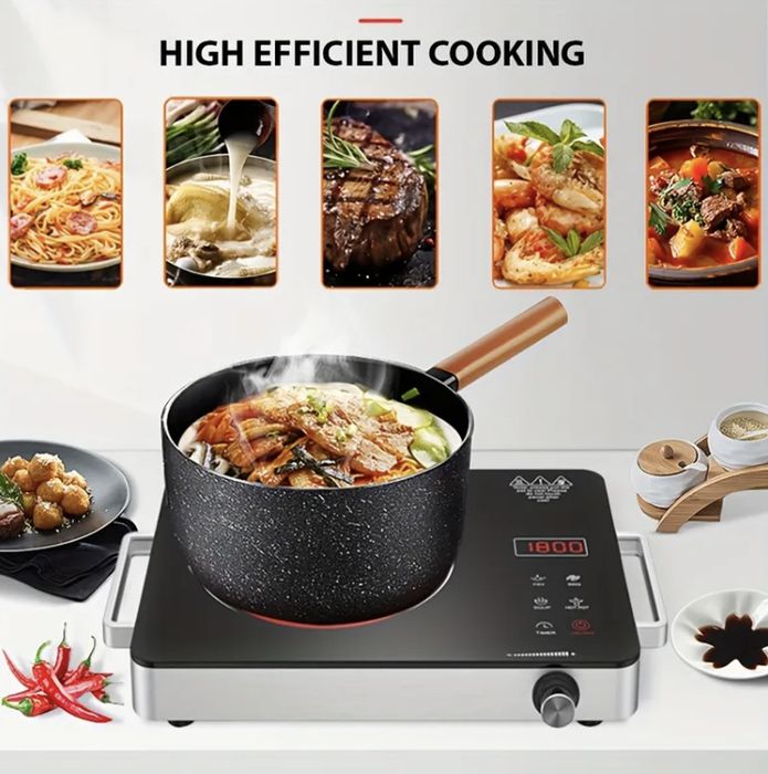 Инфракрасная плита BLUETRAX 2200W стеклокерамика / 4 режима / технологии Philips