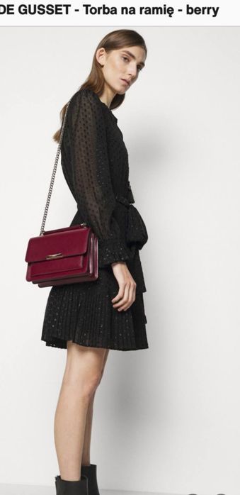 Michael Kors skórzana torebka na złotym łańcuszku