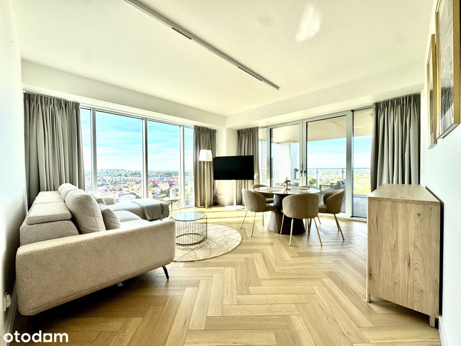 Nowoczesny i luksusowy apartament z tarasem w Centrum