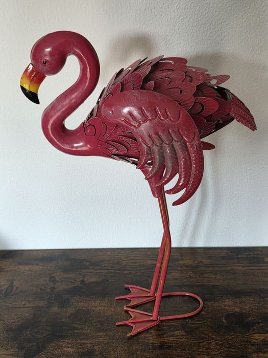 69Metalowa figurka Flaming Rzeźba Ozdoba Ogrodowa/Domowa