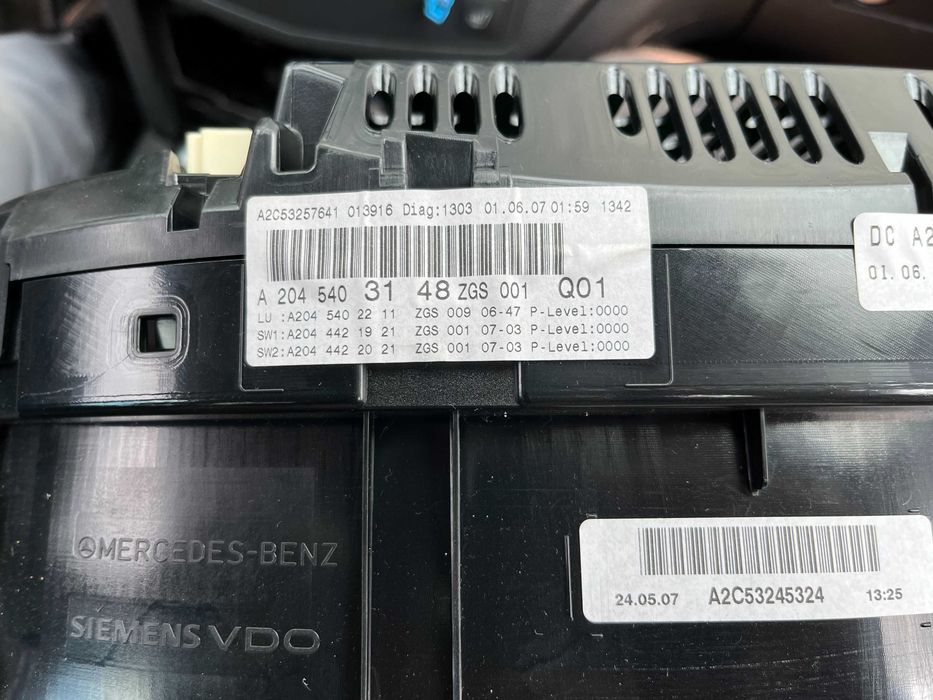 Licznik 194 tys. km Mercedes C W204 2.2 cdi automat A204.540.3148
