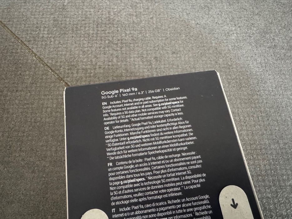 Nowy Google Pixel 9a 5G 8/256GB Czarny GW24m