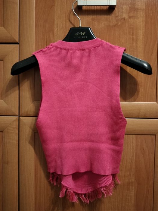 Różowy top damski s