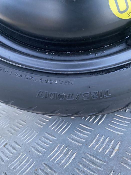 Koło dojazdowe zapasowe Toyota Avensis T25 Prius I-IV Yaris T125/70D17