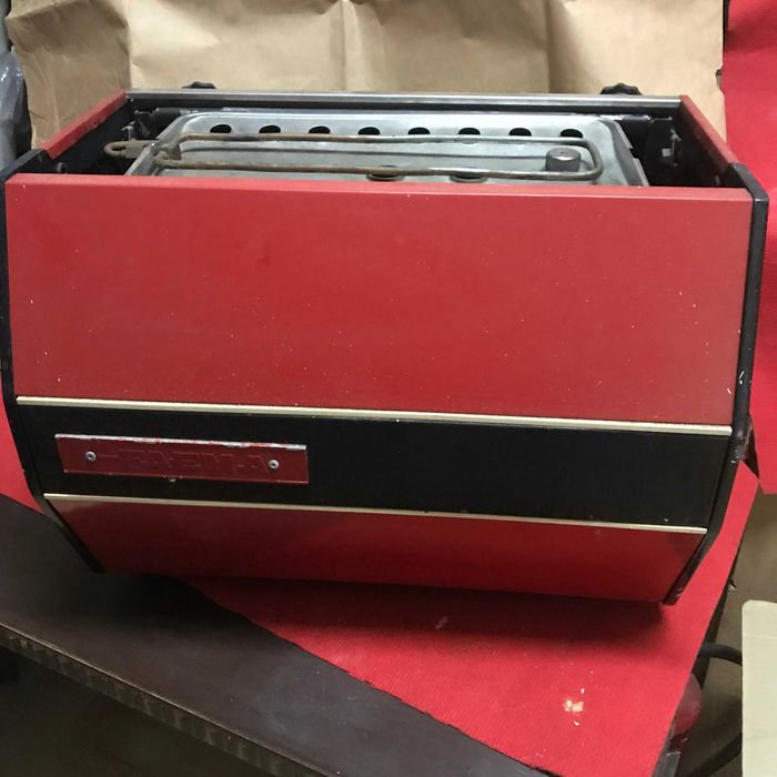 Máquina de café classica a funcionar