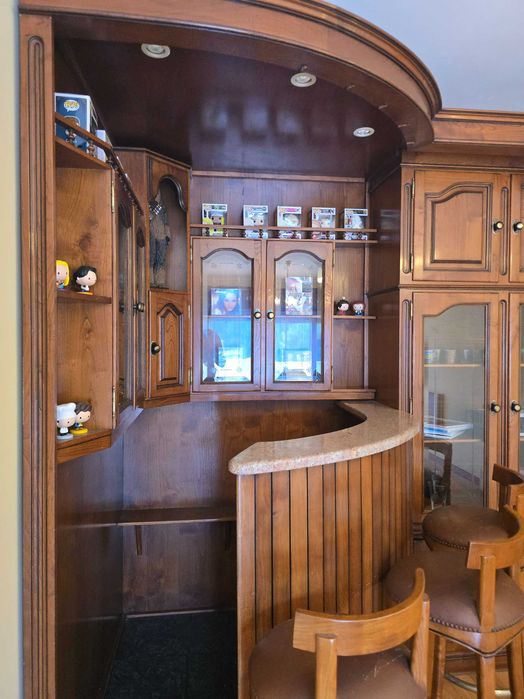 Bar Sala com detalhes em pedra
