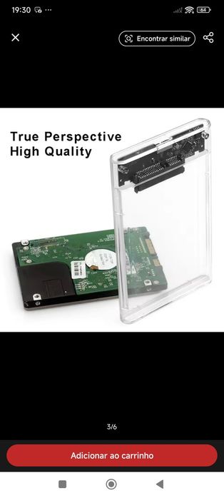 Caixa disco externo usb3.0 2,5"